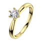 Zurina G Briliant vkusný zásnubný prsteň z bieleho zlata