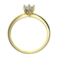 Zurina GW Safír  vkusný zásnubný prsteň z bieleho zlata