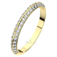Afrodita II. G Briliant luxusné snubný prsteň z bieleho zlata