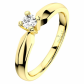 Darja Gold zásnubný prsteň s briliantmi