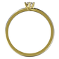Demi Gold  vkusný zásnubný prsteň z bieleho zlata