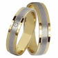 Adonis Colour GW snubné prstene zo žltého a bieleho zlata