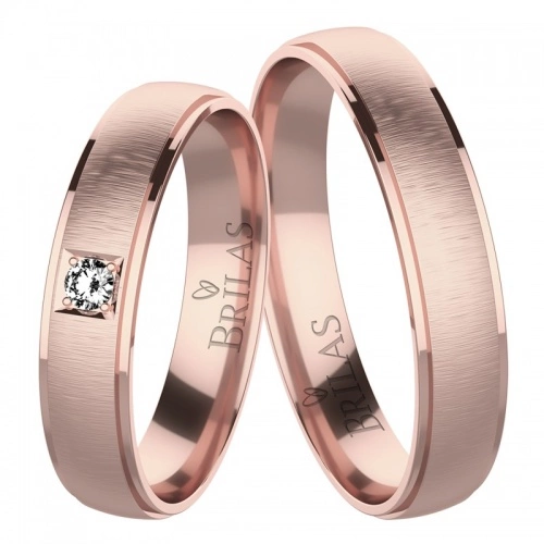 Temu Red - snubné prstene zo žltého zlata