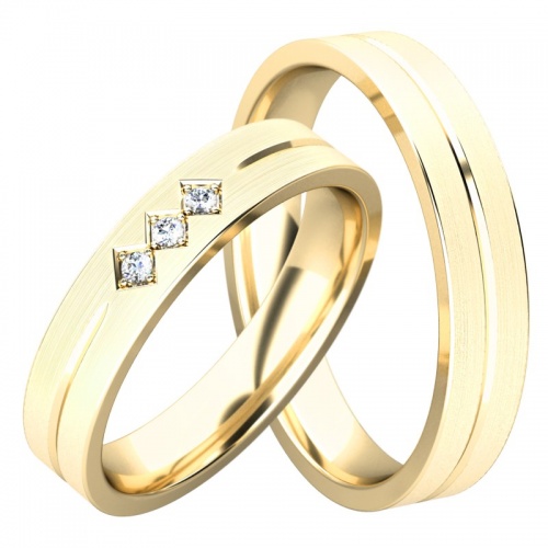 Liliana Gold - snubné prstene zo žltého zlata