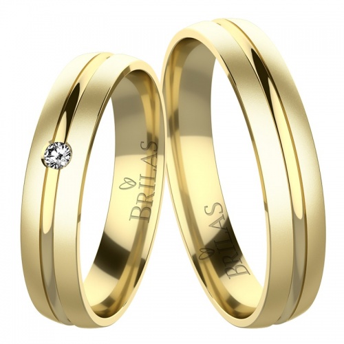 Marion Gold - snubné prstene zo žltého zlata