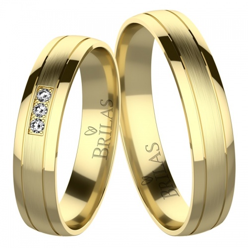 Flaviana Gold - snubné prstene zo žltého zlata