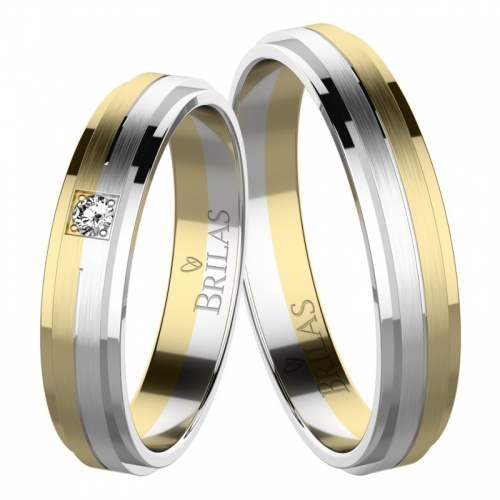 Luki Colour GW - snubné prstene z kombinovaného zlata