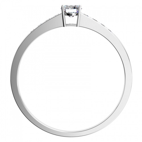 Dafne White  - krásny zásnubný prsteň z bieleho zlata
