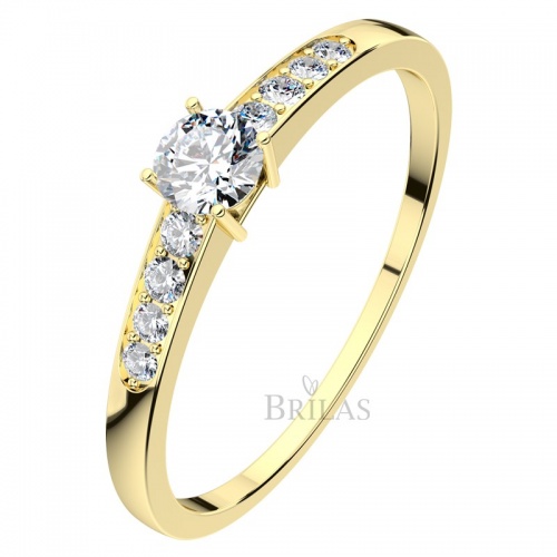Dafne Gold  - krásny zásnubný prsteň zo žltého zlata