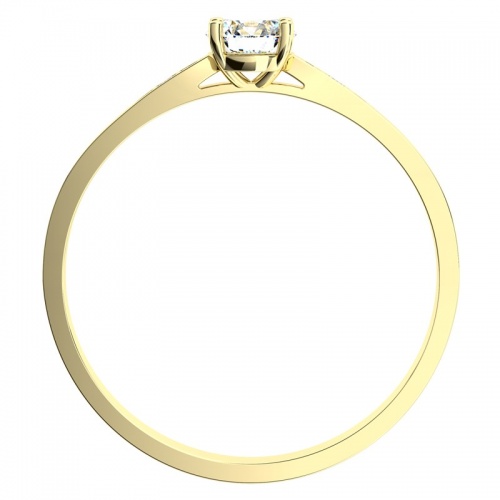 Kasia Gold  - vkusný zásnubný prsteň zo žltého zlata