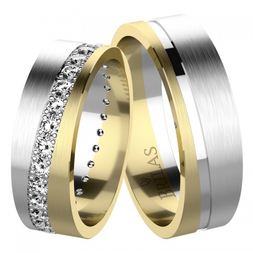 Anita Colour GW - luxusné kombinovaného prstene zo zlata