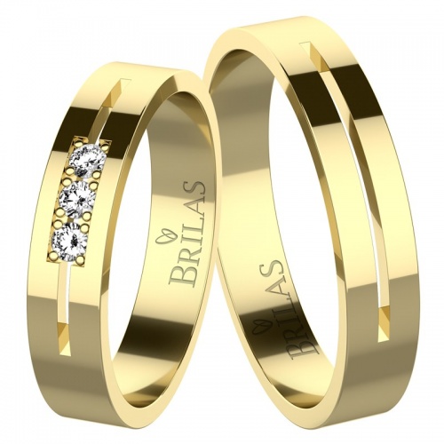 Clemente Gold - snubné prstene zo žltého zlata