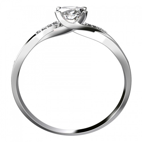 Zantus White -  vynikajúci zásnubný prsteň z bieleho zlata