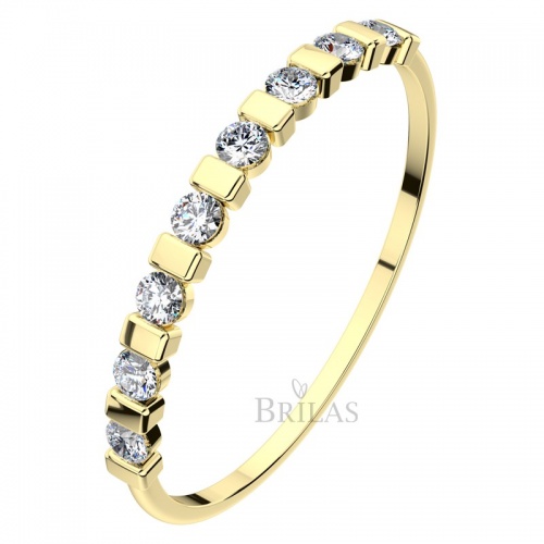 Eris G Briliant  - netradičné zásnubný prsteň zo žltého zlata