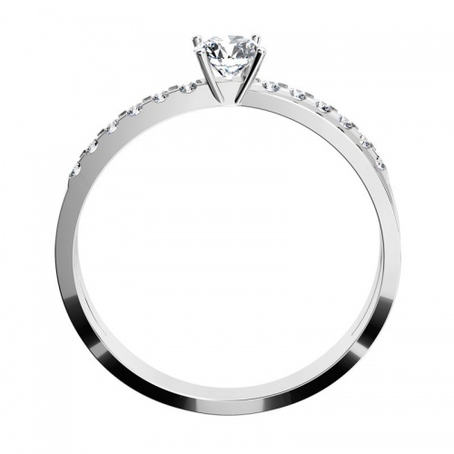 Amanda White - dokonalý zásnubní prsten z bílého zlata