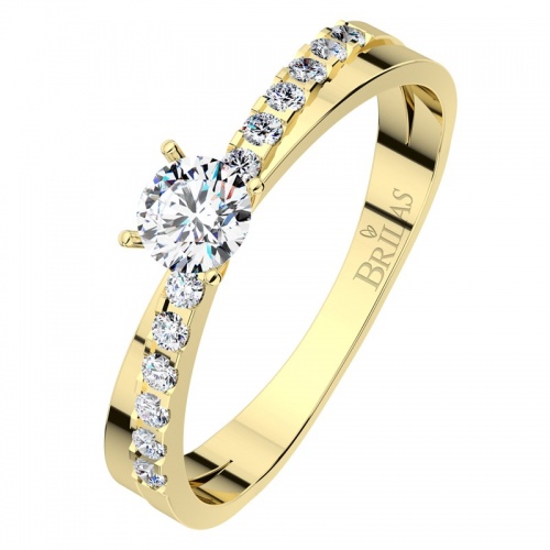 Amanda Gold - dokonalý zásnubný prsteň zo žltého zlata