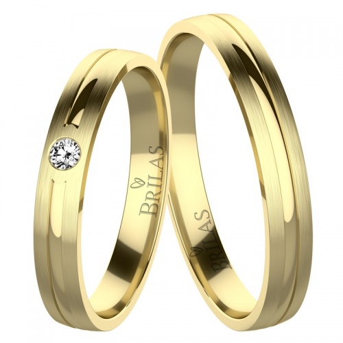 Nina Gold - snubné prstene zo žltého zlata