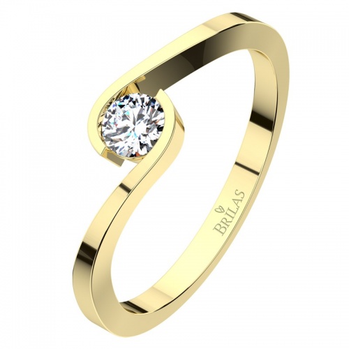 Vitas II. Gold - elegantný zásnubný prsteň zo žltého zlata