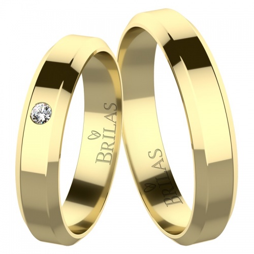 Atria Gold Diamond  - snubné prstene zo žltého zlata