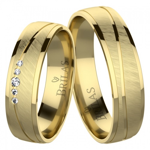 Lisa Gold - snubné prstene zo žltého zlata