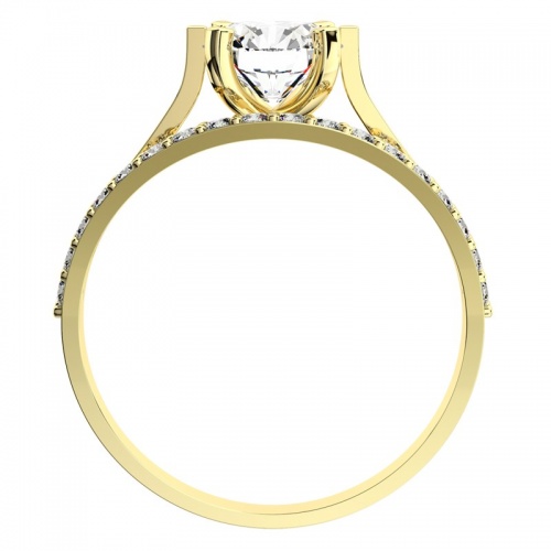 Justina Gold - báječný zásnubný prsteň zo žltého zlata