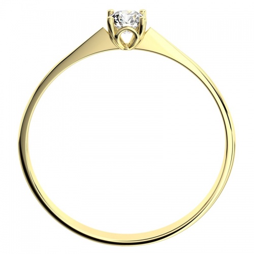 Lyra Gold - tradičné zásnubný prsteň zo žltého zlata