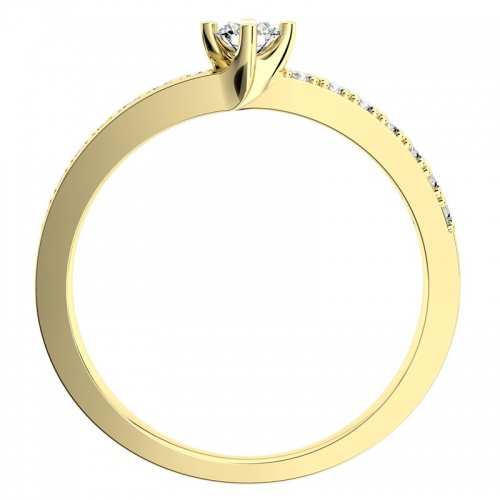 Petronela Gold - špičkový zásnubný prsteň zo žltého zlata