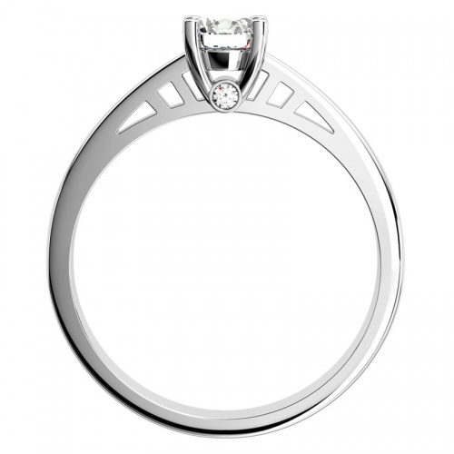 Vilma White - sofistikovaný zásnubný prsteň z bieleho zlata