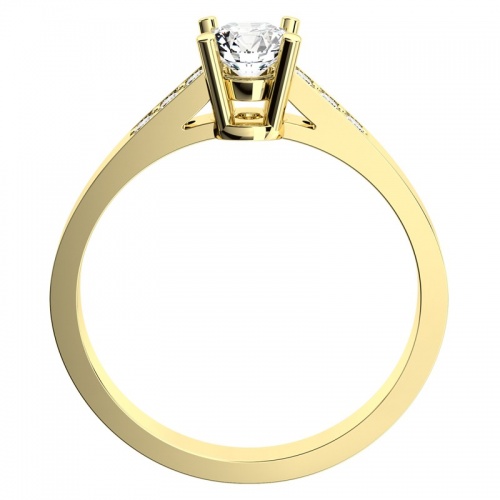 Monika Gold - prekrásny zásnubný prsteň zo žltého zlata