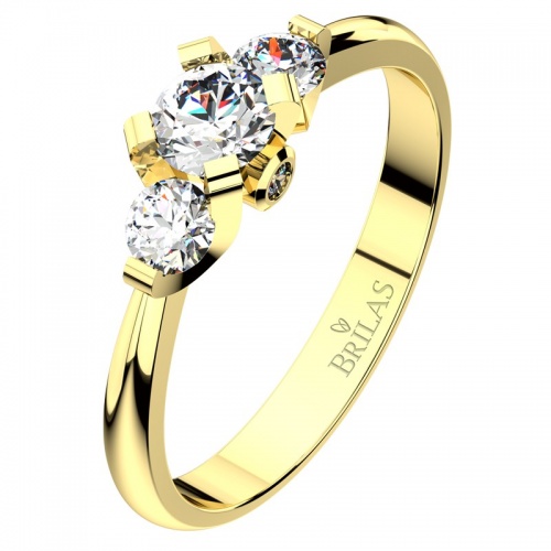 Klára Gold - sympatický zásnubný prsteň v žltom zlate