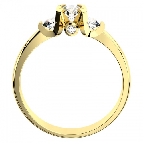 Klára Gold - sympatický zásnubný prsteň v žltom zlate