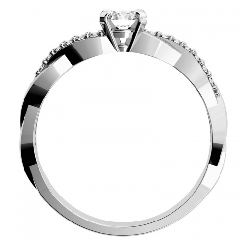 Luciana White - vznešený zásnubní prsten v bílém zlatě