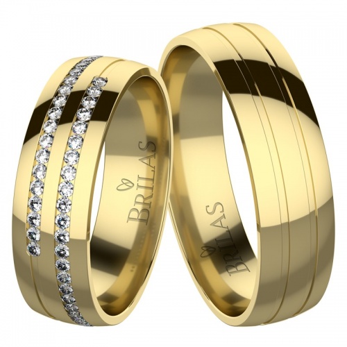 Brunella Gold - snubné prstene zo žltého zlata