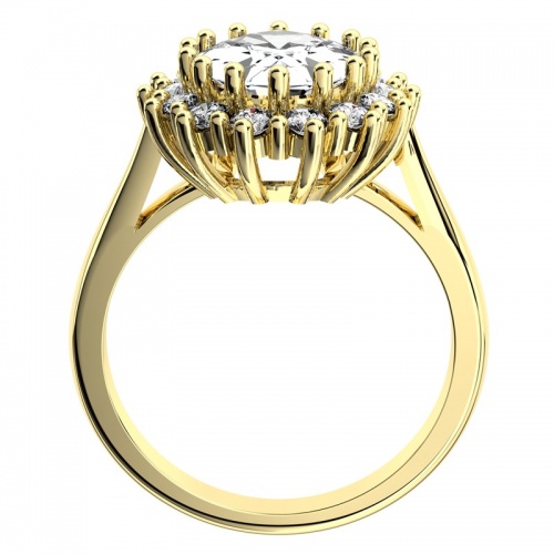 Megan Gold - výnimočný zásnubný prsteň zo žltého zlata