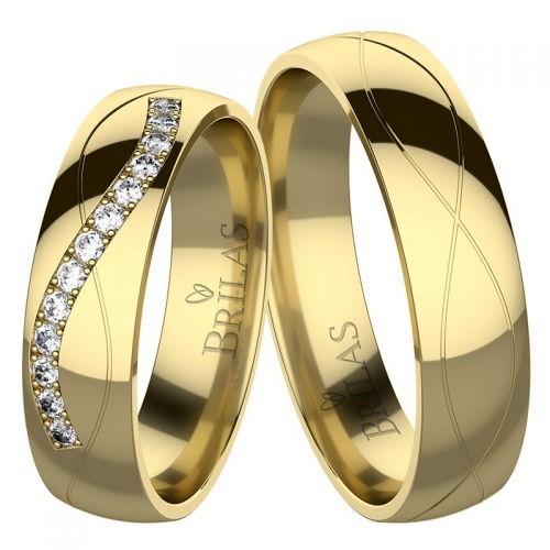 Irina Gold - snubné prstene zo žltého zlata