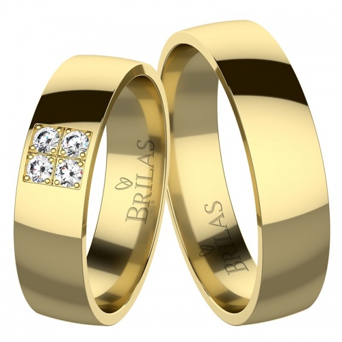 Malena Gold Briliant - snubné prstene zo žltého zlata