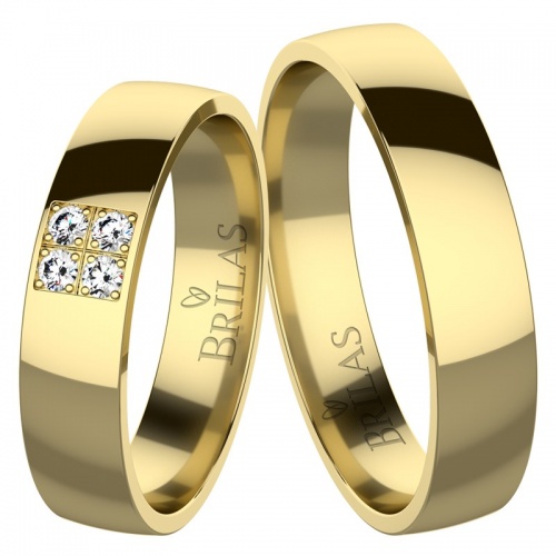 Ludmila Gold Briliant - snubné prstene zo žltého zlata