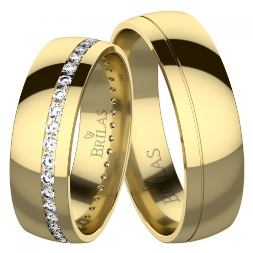 Celeste Gold - snubné prstene zo žltého zlata