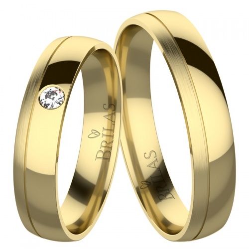 Julie Gold - snubné prstene zo žltého zlata