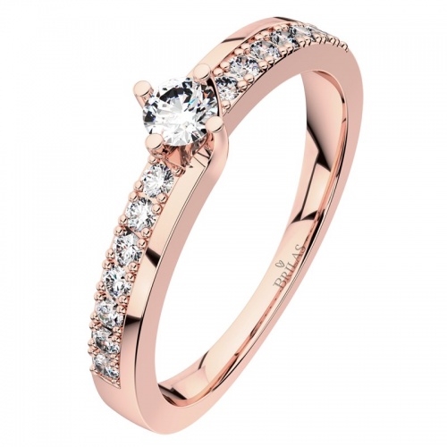 Petronela Red  - špičkový zásnubný prsteň z růžového zlata