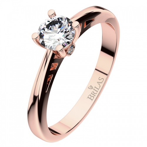 Vilma Red  - sofistikovaný zásnubní prsten z růžového zlata