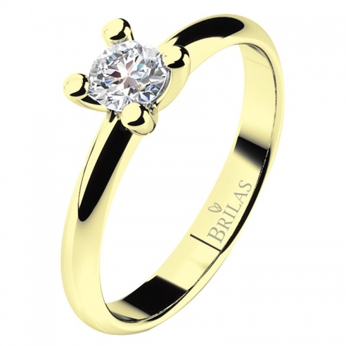 Hestia Gold - klasický zásnubný prsteň v dokonalom prevedení