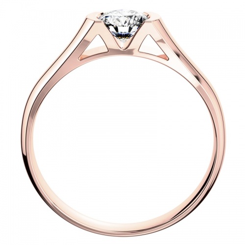 Aura Red - prsten z růžového zlata