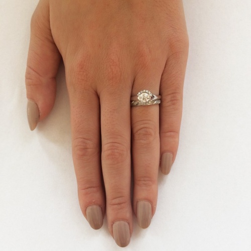 Sofia White - zásnubný prsteň z bieleho zlata