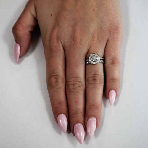 Arabela White - zásnubný prsteň z bieleho zlata