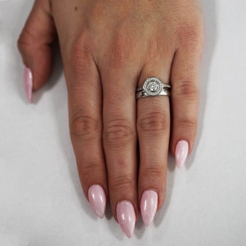 Arabela White - zásnubný prsteň z bieleho zlata