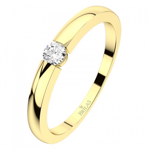 Kyra Gold - zásnubný prsteň zo žltého zlata