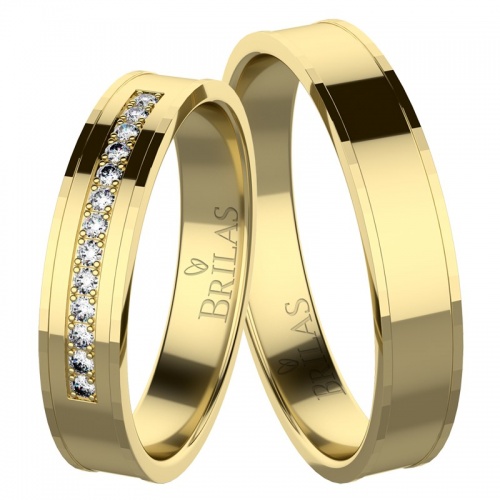 Saskia Gold - snubné prstene zo žltého zlata