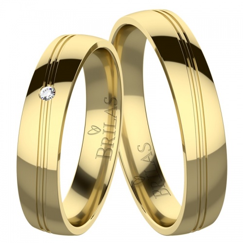 Serena Gold - snubné prstene zo žltého zlata