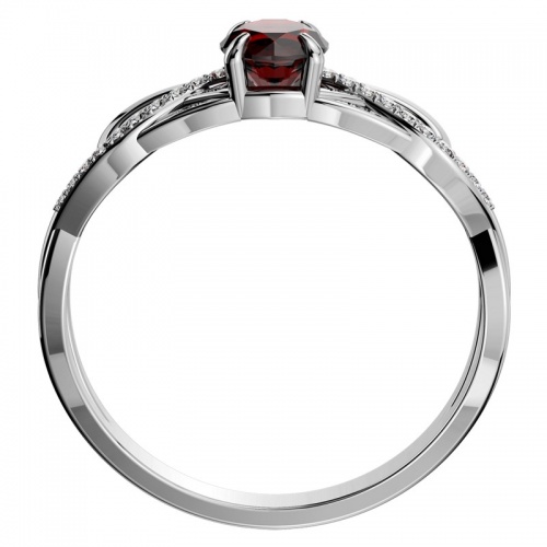 Kelt White - půvabný zásnubní prsten z bílého zlata